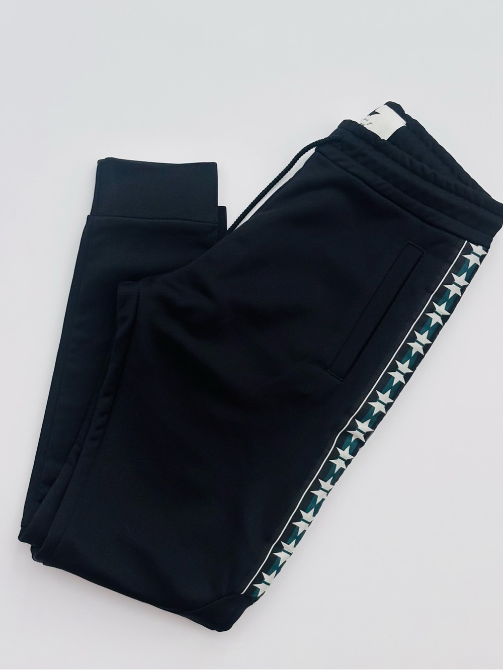 Macchia j. Black Star-Striped Track‎ Pants